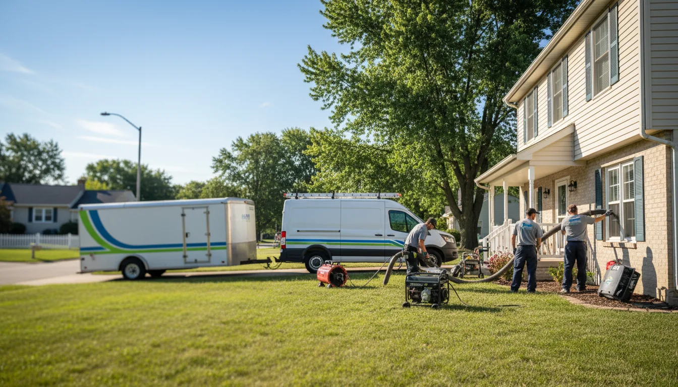 Flooded Basement Restoration And Cleanup With Repair in Ridott, IL near me